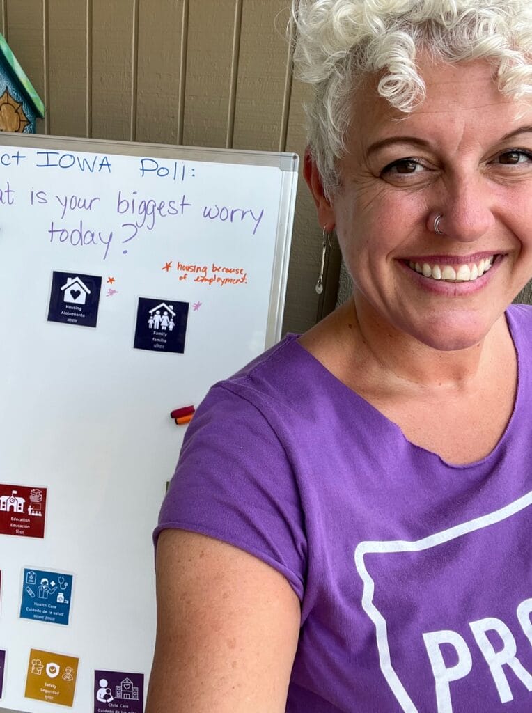 Lisa at Urbandale Food Pantry