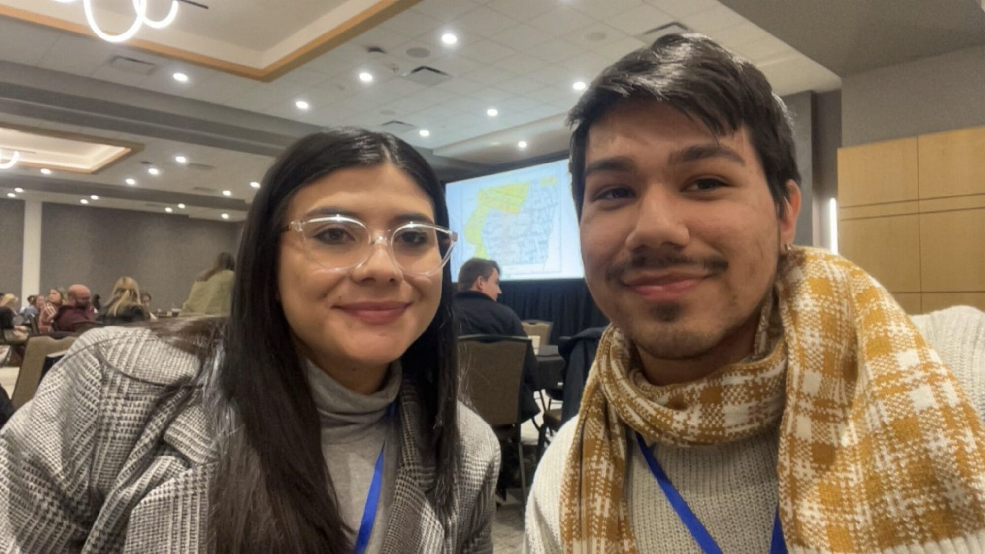 Pablo and a colleague