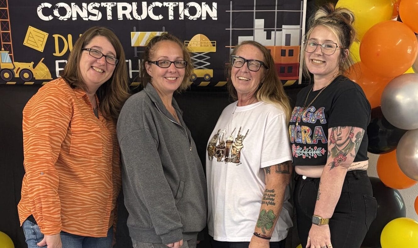 Wanda with her three daughters